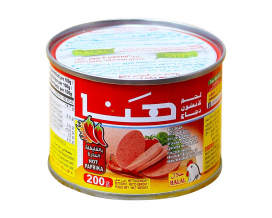 Консерва куряча ковбаса HANA з паприкою 200г 24шт/ящ