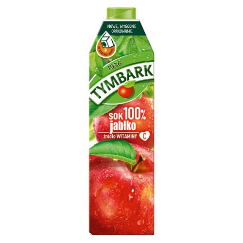 Сік Tymbark 1 л яблучний 100%, 12 шт/ящ