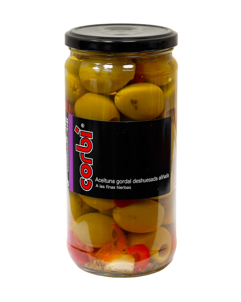 Оливки Corbi Гіганти без кісточки 700 г,(суха вага 325 г) 8 шт/ящ, шт