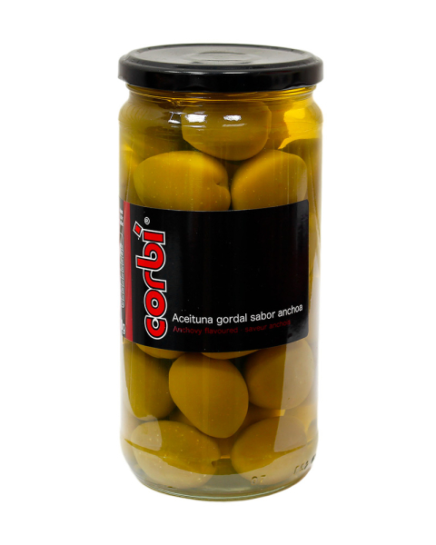 Оливки Corbi Гіганти з кісточкою 700 г,(суха вага 400 г) 8 шт/ящ, шт