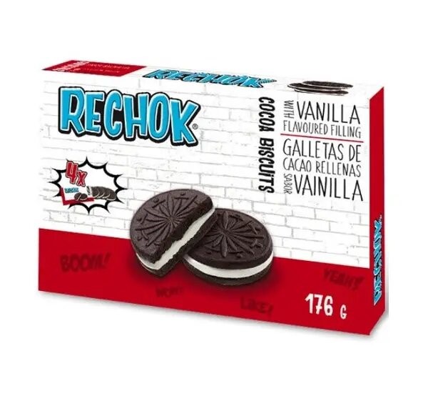 Печиво Arluy Rechoc oreo шоколадне 176 гр. 18 шт/ящ
