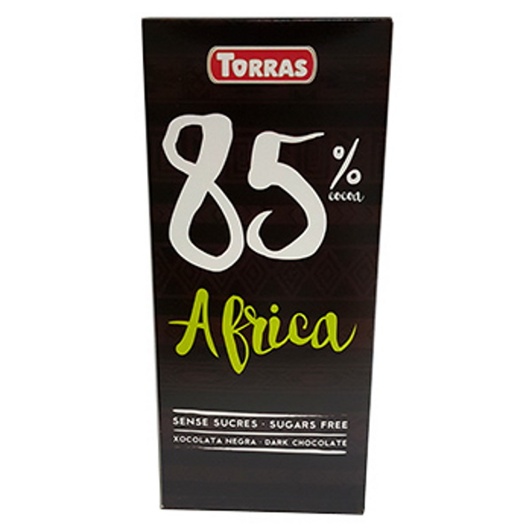 шоколад Torras 85%какао Африка 100гр 12/шт