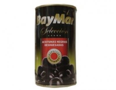 Оливки BayMar чорні без кісточки 350 г,(суха вага 150 г) 12 шт/ящ, шт