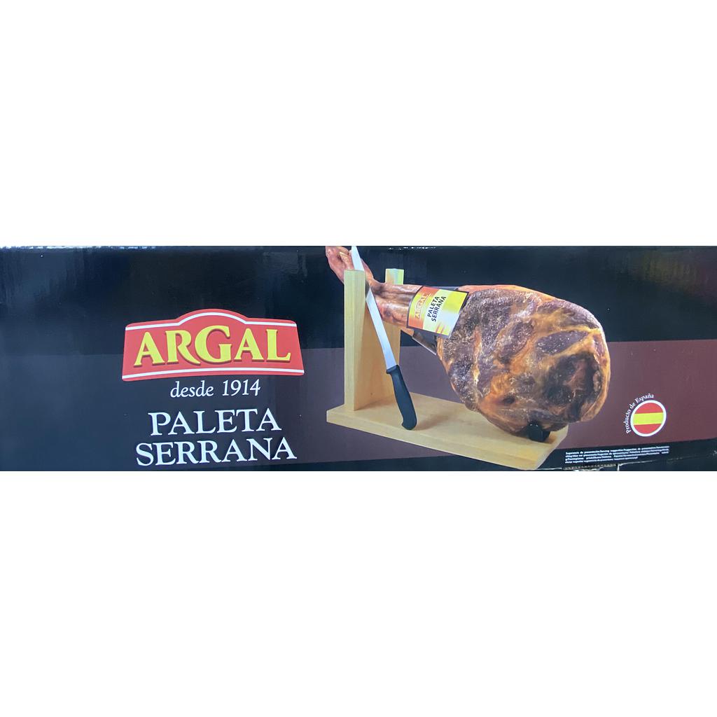 Хамон ARGAL Paleta Serrana з підставкою та ножем в подарунковій упаковці 4,2 кг