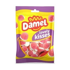 Жуйки Damel 80 г Strawberry kisses, 18шт/ящ