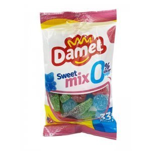 Жуйки Damel 90г без цукру sweet mix солодкий мікс 18шт/ящ