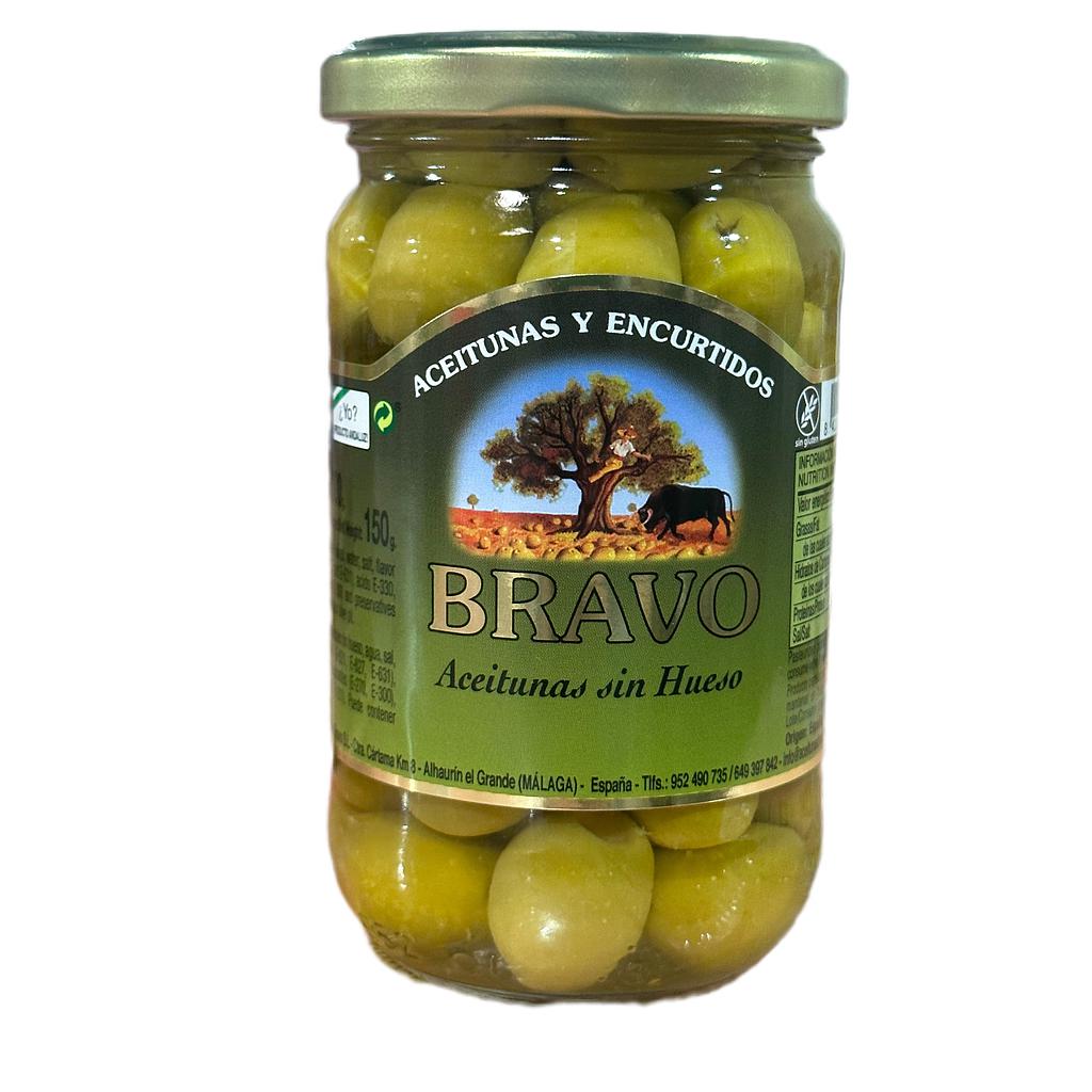 Оливки Bravo без кісточки 300гр 6/шт