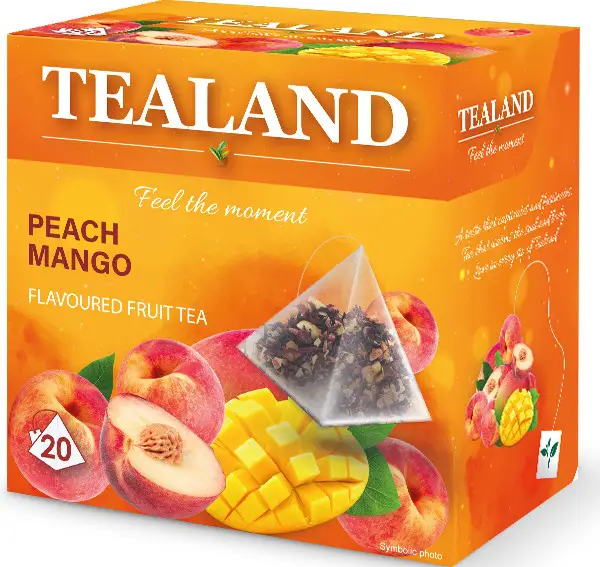 Чай фруктовий TEALAND MANGO-PEACH манго-персик в пірамідках 10 шт/ящ