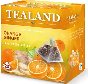 Чай фруктовий TEALAND ORANGE-GINGER апельсин-імбир в пірамідках 10 шт/ящ