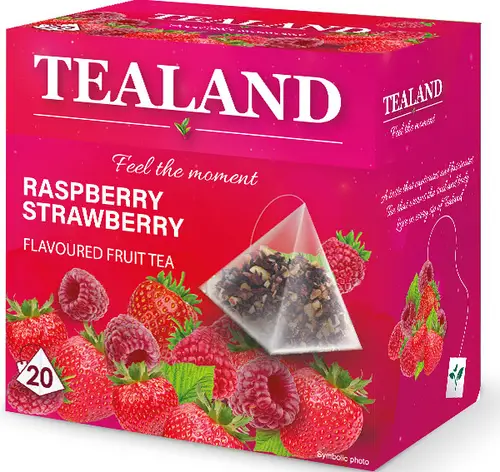 Чай фруктовий TEALAND RASPBER &amp; STRAWBER малин-полун в пірамідках 10 шт/ящ