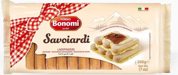 Печиво Bonomi, Savoiardi Antico Borgo, 200г, 15шт/ящ