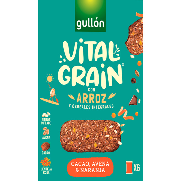 Печиво GULLON Vitalgrain какао та апельсин 247г, 8шт/ящ