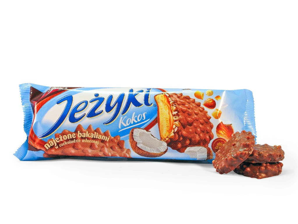 Печиво JEZYKI COCONUT 140 g. 20 шт/ящ.