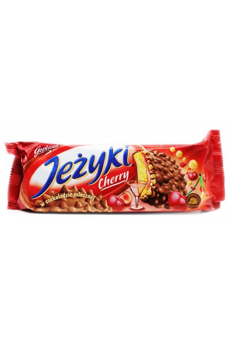 Печиво JEZYKI CHERRY &amp; ALCOHOL 140 g. 20 шт/ящ.