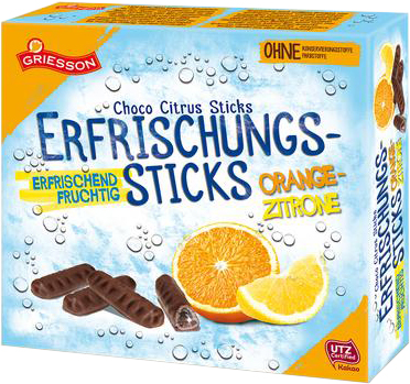 Erfrischungs-sticks orange- zitrone 150g