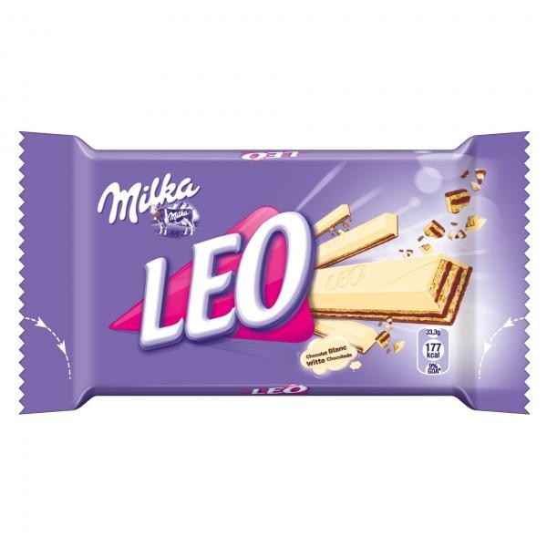 Milka LEO білий шоколад 33.3г(32шт\уп)