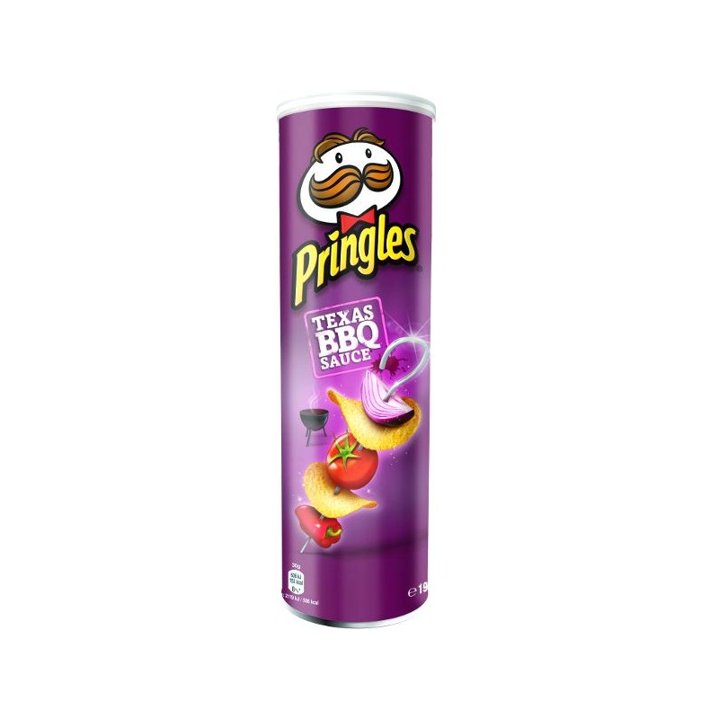 Чіпси Pringles BBQ 165г 19шт\ящ