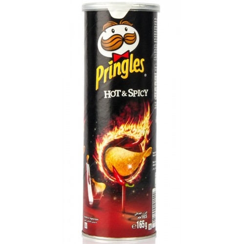 Чіпси Pringles Hot &amp; spicy 165г 19шт\ящ