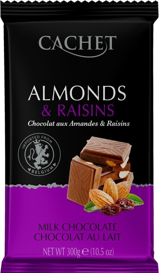 Cachet almonds &amp; rasins 300g