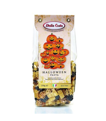 Макарони DALLA COSTA Halloween pasta з морквою і чорною морквою 250г 24шт/ящ 