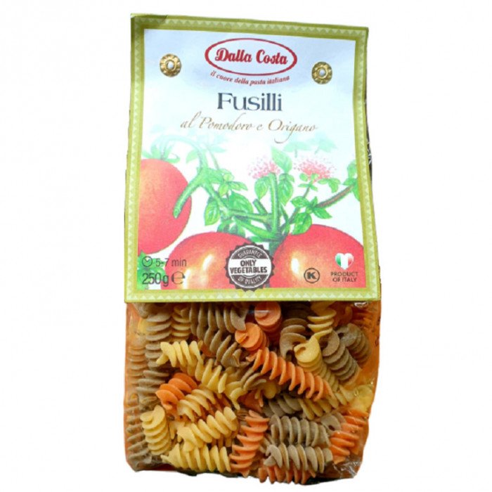 Fusilli al Pomidoro e Oregano 250g Dalla Costa