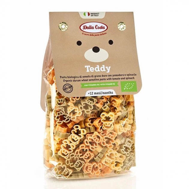 Макарони DALLA COSTA BIO, Baby Teddy tricolor 200 г, 8 шт/ящ 1841