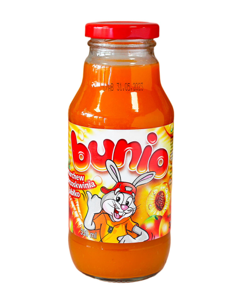 Сік Korkus 330мл морква-персик-яблуко, 15 шт/ящ														
