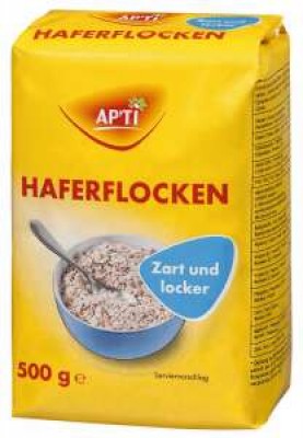 Вівсяні пластівці класичні APTI Haferflocken Extrazart 500г 15шт/ящ
