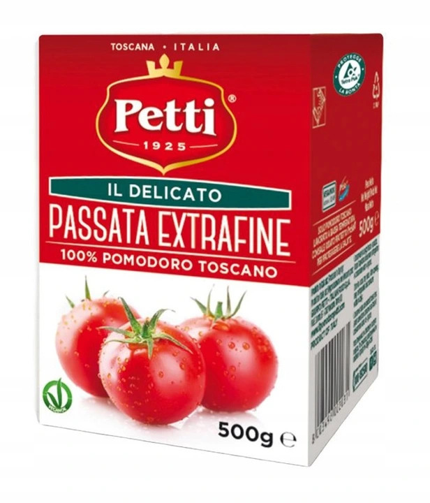 Томатне пюре Petti passata 500g, 12шт\ящ