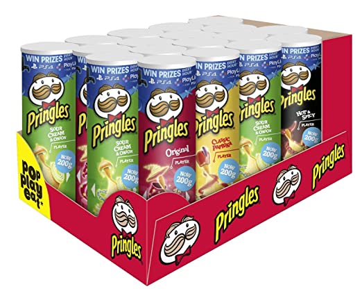 Чіпси Pringles в асортименті 200g (15шт/ящ)