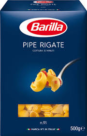 Макарони BARILLA 91 PIPE RIGATE, 500г, 12шт/ящ