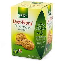 Печиво GULLON без цукру Diet Fibra, 450г, 6шт/ящ