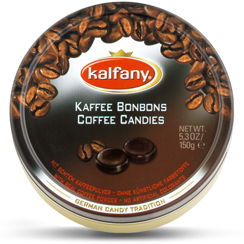 Льодяники Kalfany Coffee Candies кава 150г, 10 шт/ящ
