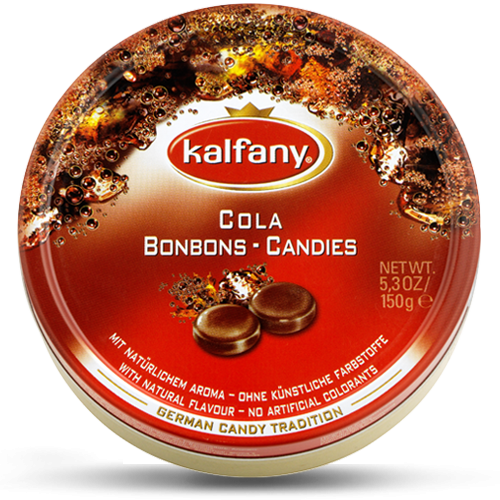 Льодяники Kalfany Cola Candies кола 150г, 10 шт/ящ