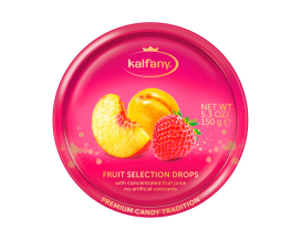 Льодяники Kalfany Fruit Selection фруктовий мікс 150г, 10 шт/ящ