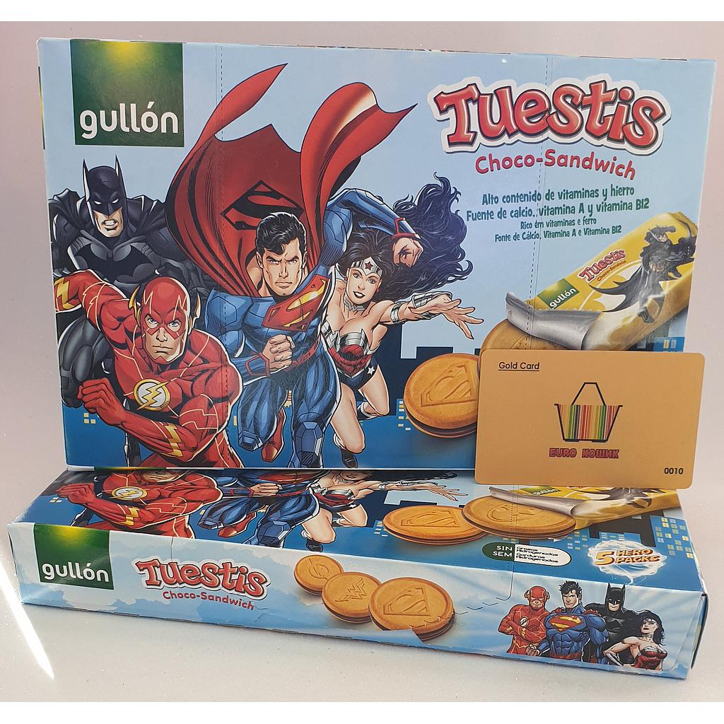 Печиво GULLON, Tuestis chocosandwich (супергерої), 315г, 10 шт/ящ