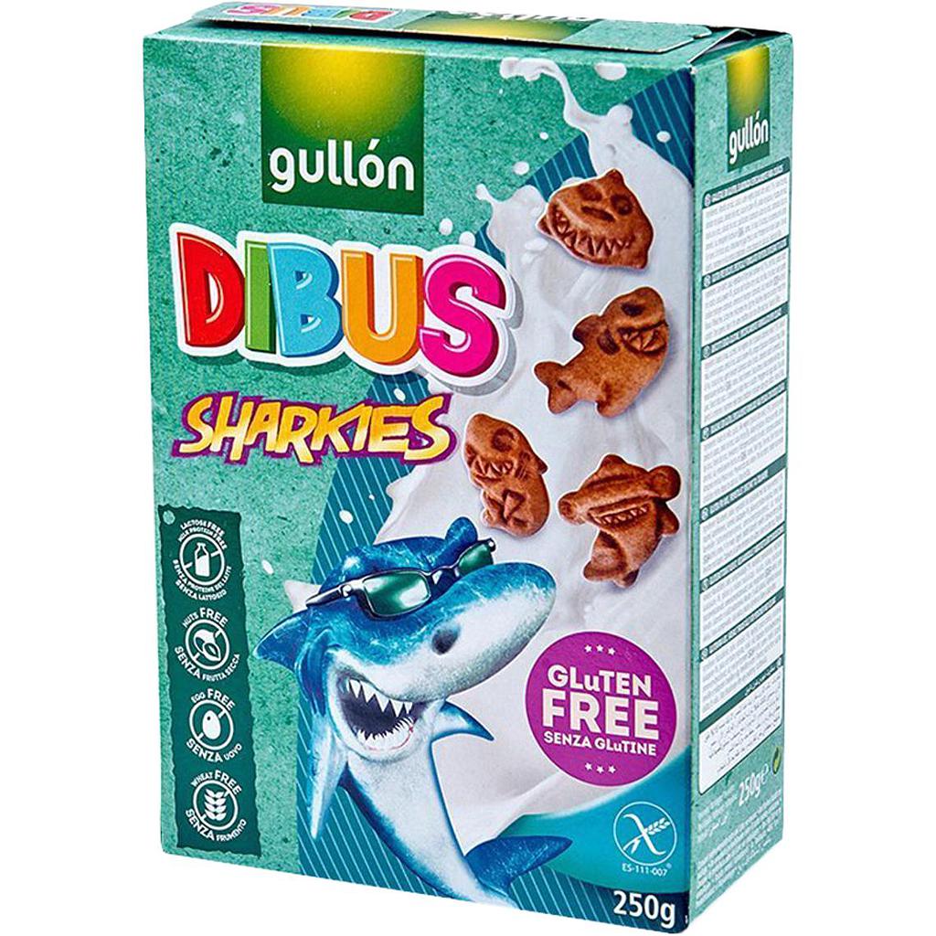 Печиво GULLON, без глютену, Hookies sharkies , 250г, 12шт/ящ