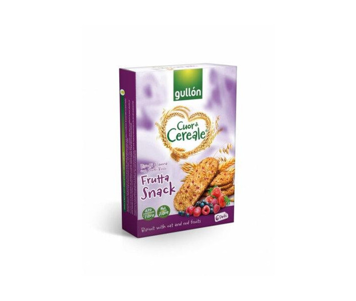 Печиво GULLON CDC Frutta Snack, злаки+ягоди, 240г, 8шт/ящ