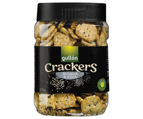 Печиво GULLON крекер з кіноа та чіа, 250г, 12шт/ящ