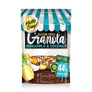 Кранчі Agus Hello Day ананас, кокос 300г 10шт/ящ