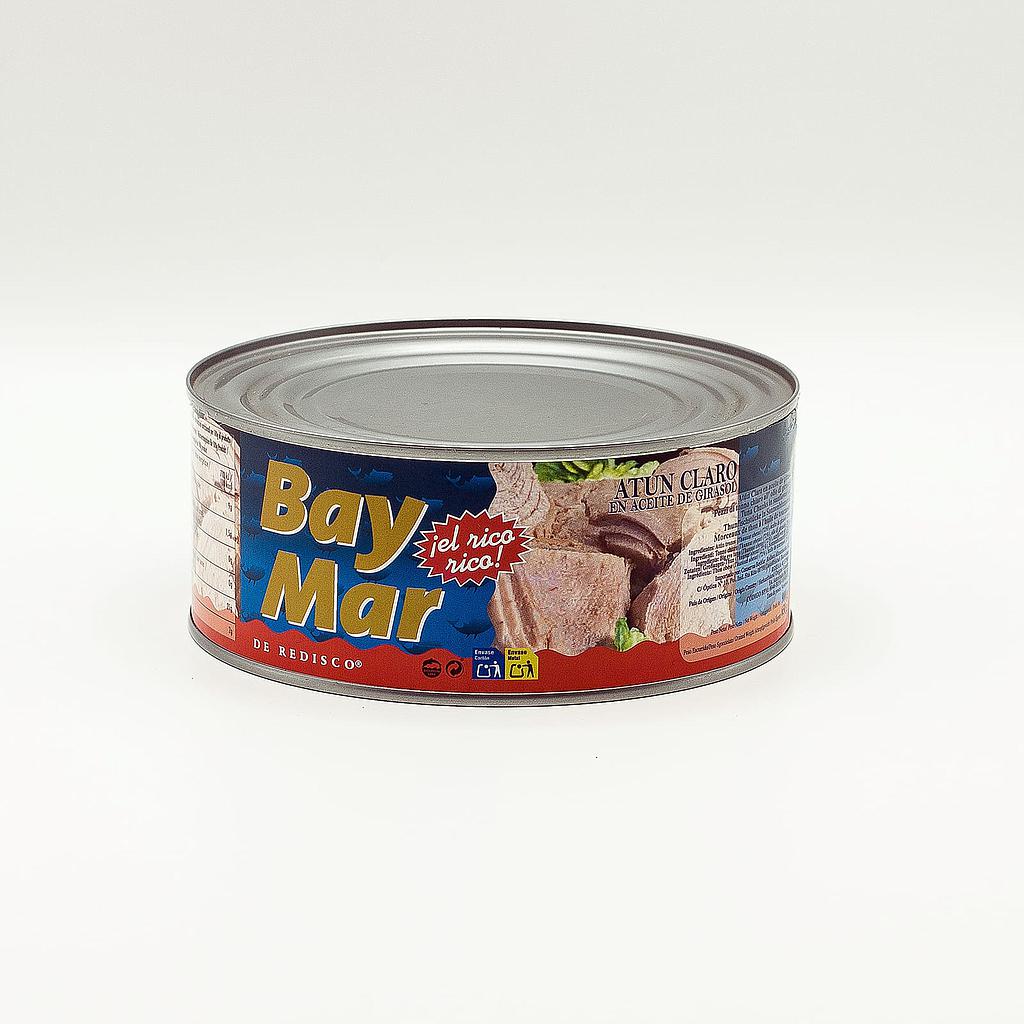 Тунець в рослинній олії BAY MAR Atun Claro шматками, 900 г (ж.б.) 12 шт/ящ