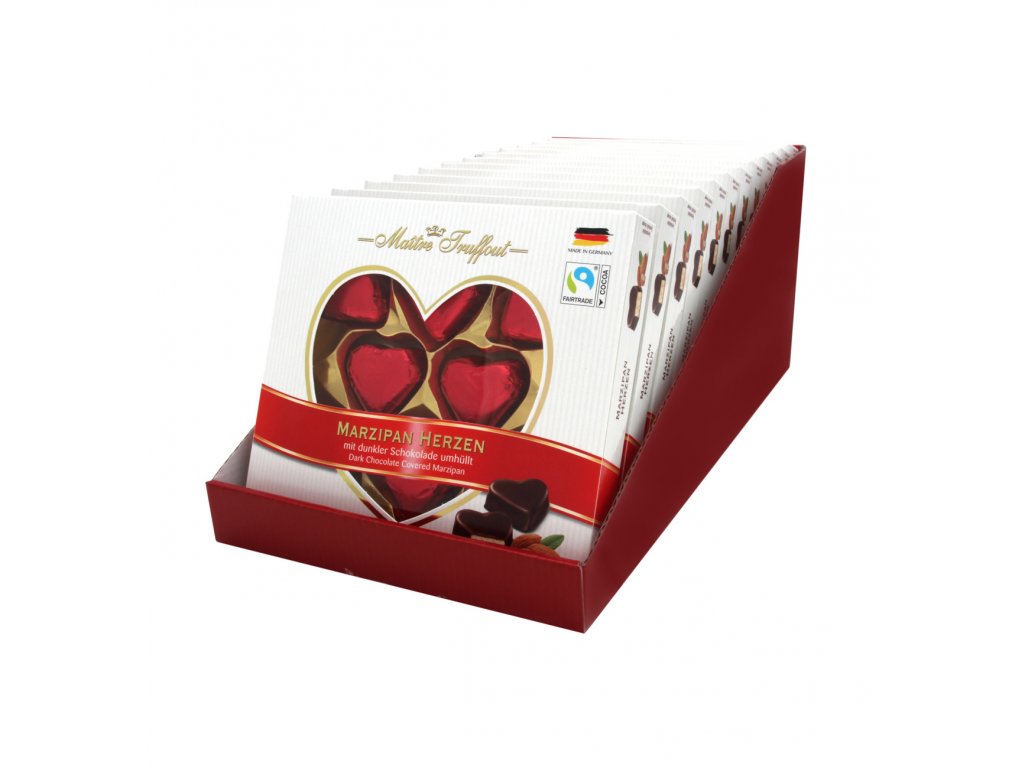 Цукерки Maitre Truffout MARZIPAN HEARTS, 110г, 12шт/ящ 