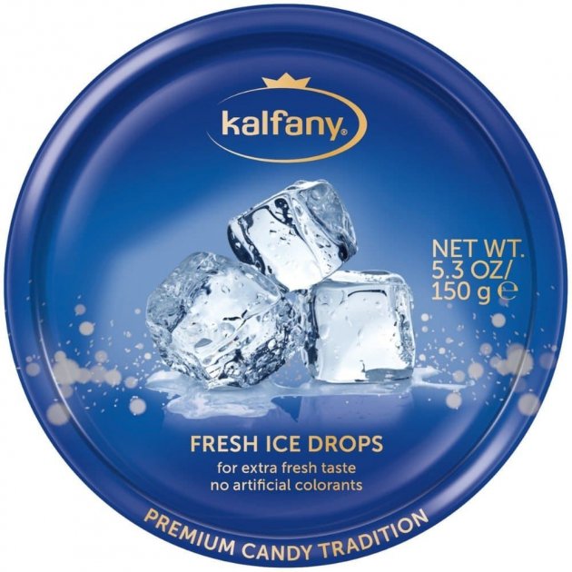Льодяники Kalfany Fresh Ice освіжаючі 150г, 10 шт/ящ